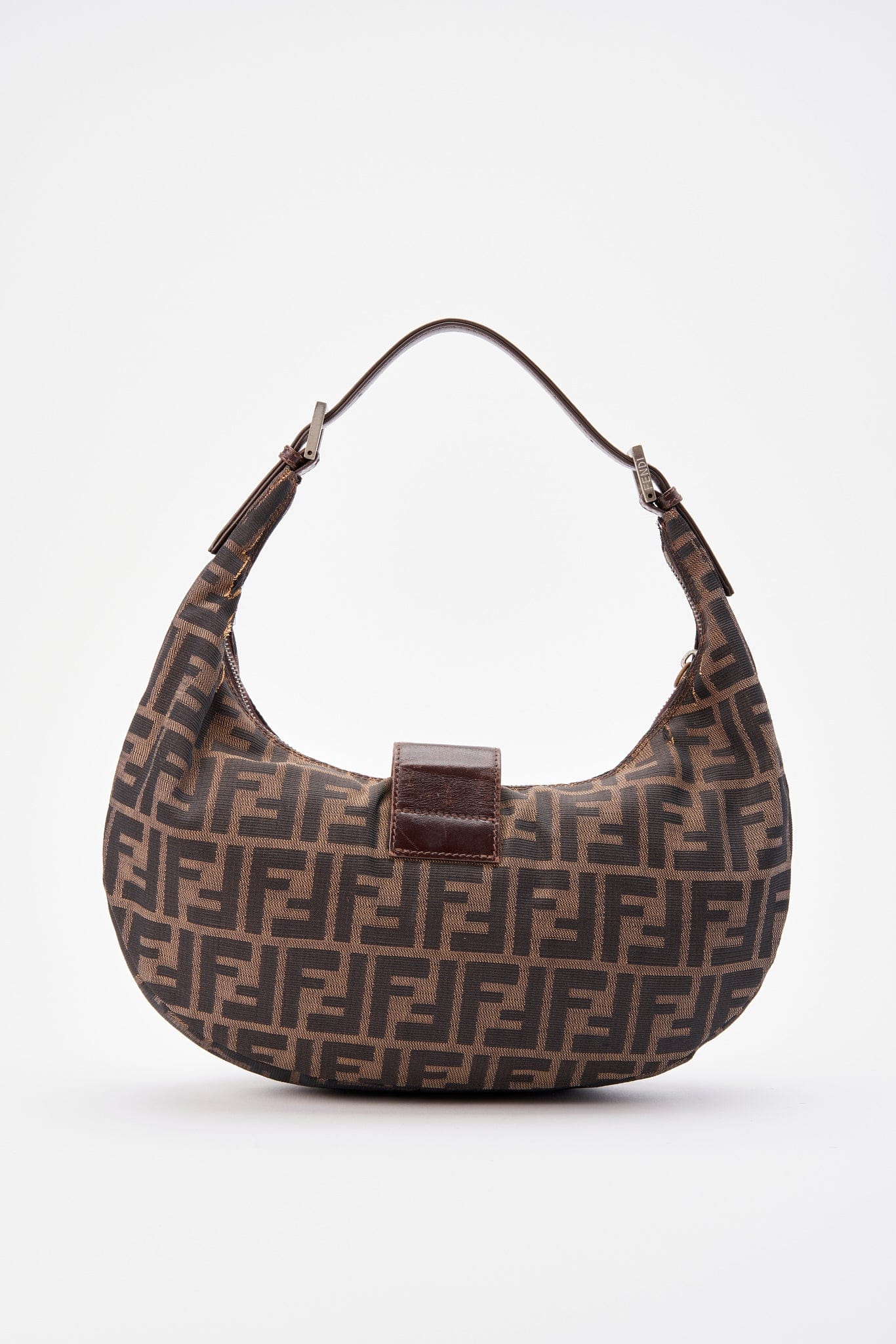 Fendi Zucca Canvas Croissant Bag