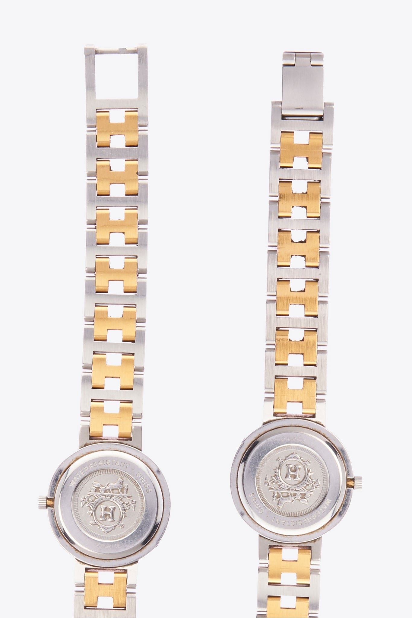 Hermès Clipper Gold and Silver Plated Watch