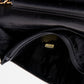 Chanel Black Caviar Leather Wallet On Chain