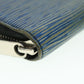 LOUIS VUITTON Epi Denim Zippy Wallet Long Wallet Blue M61862 LV Auth 51251