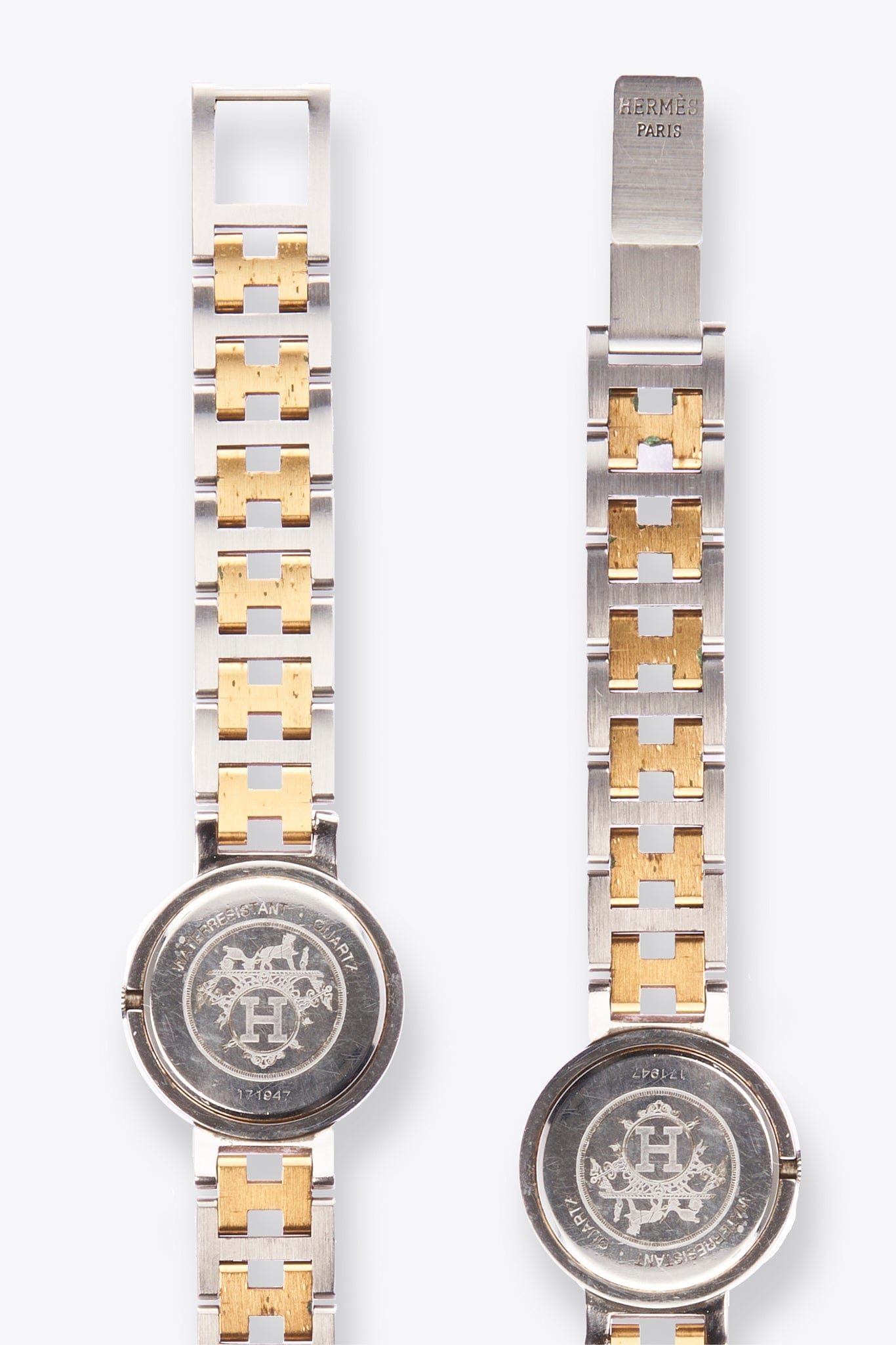 Hermès Clipper Gold and Silver Plated Watch