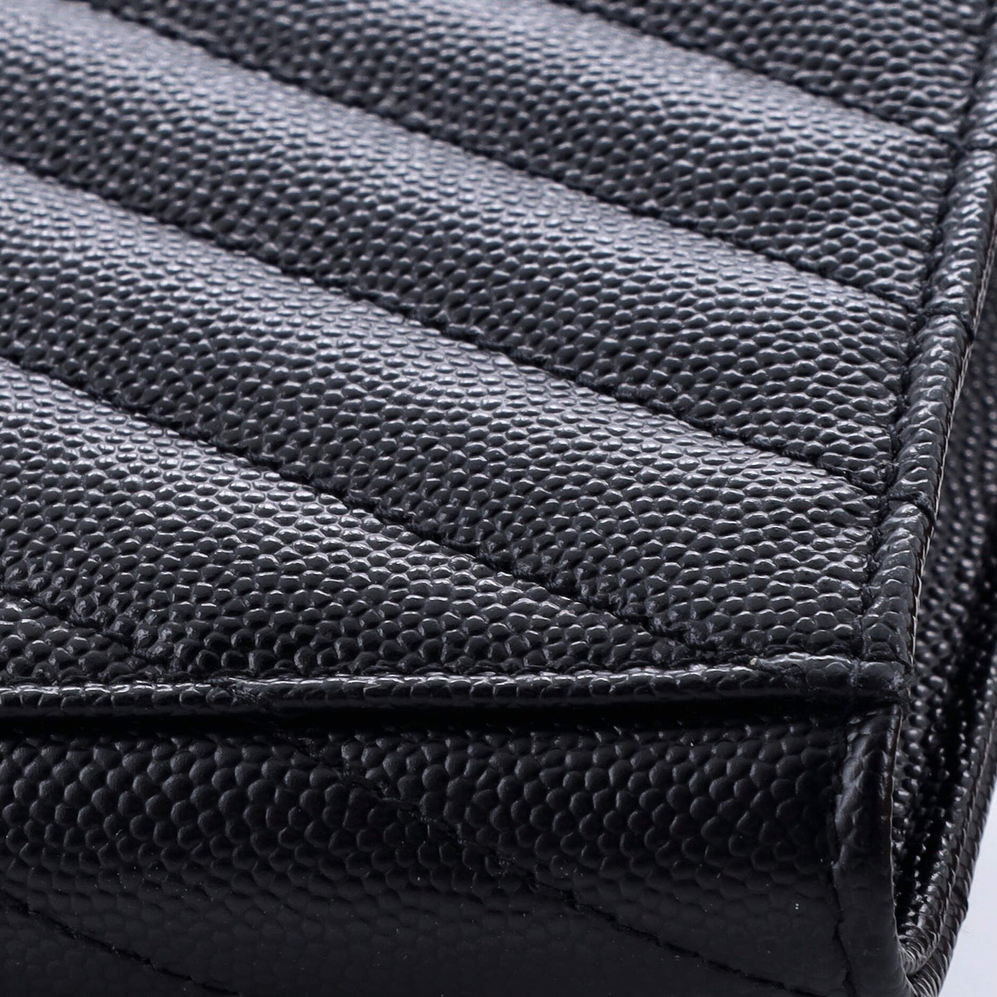 Classic Monogram Envelope Wristlet Clutch Matelasse Chevron Leather