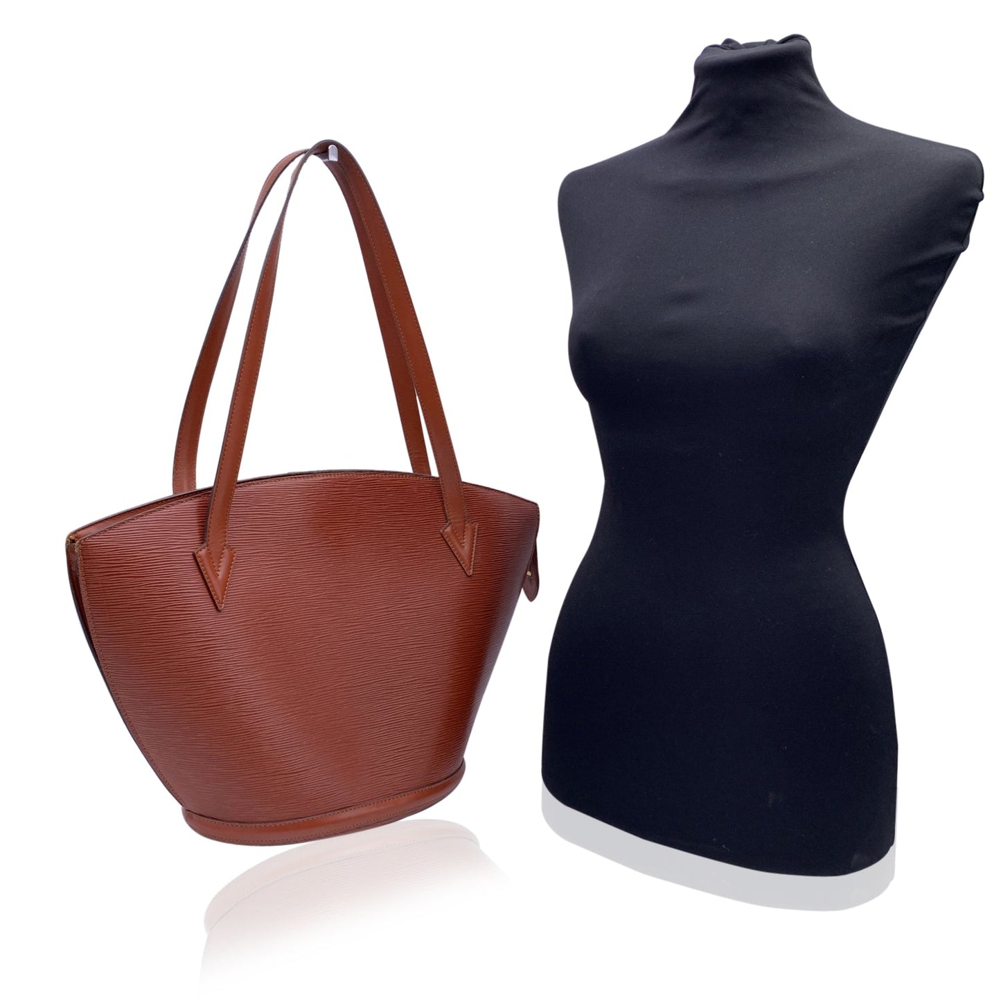 LOUIS VUITTON   Epi Red Leather Saint Jacques Gm Tote Bag