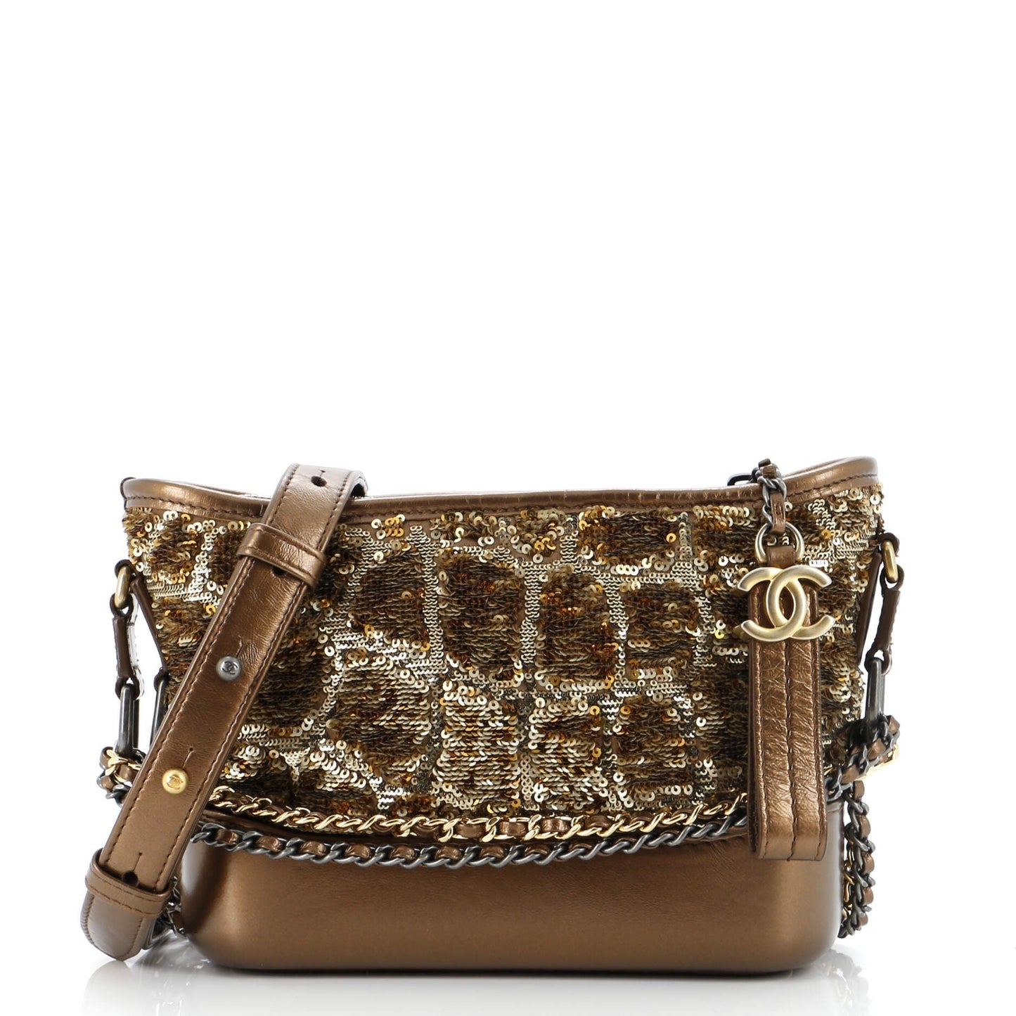 CHANEL Gabrielle Hobo Sequins Small