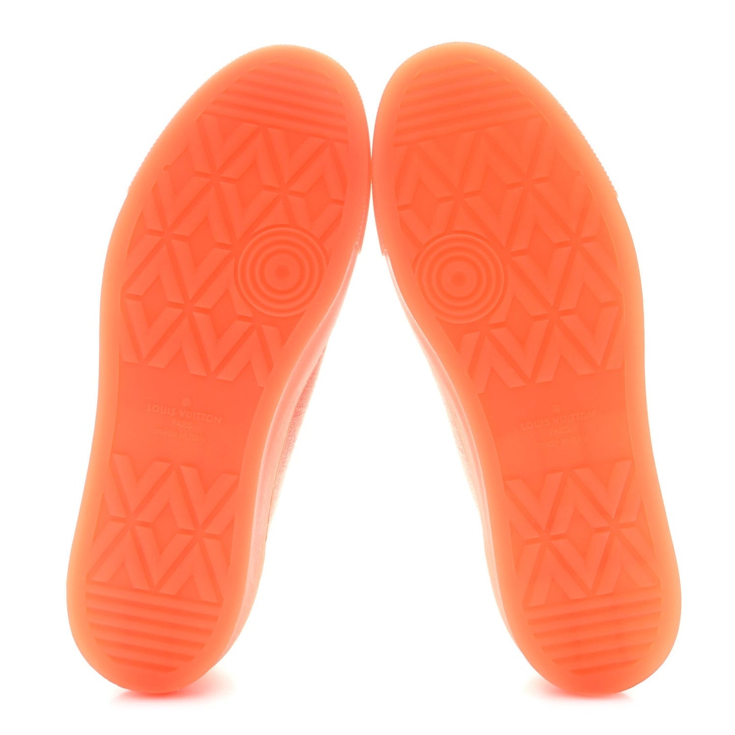 Louis Vuitton Canvas Monogram Mens Tattoo Sneakers Orange