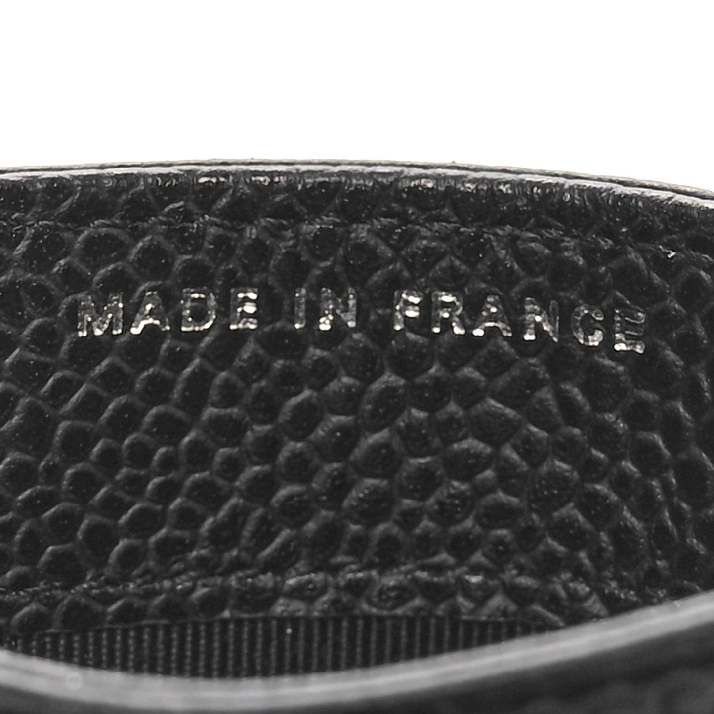 Amelia Caviar Quilted Card Holder Black