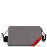 Clutch with Strap Zucca Coated Canvas and Leather