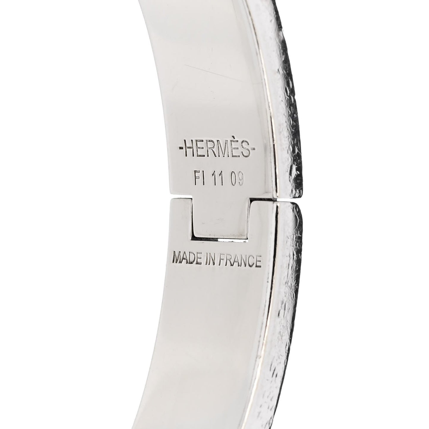 Amelia Enamel Narrow Clic Clac H Bracelet PM White