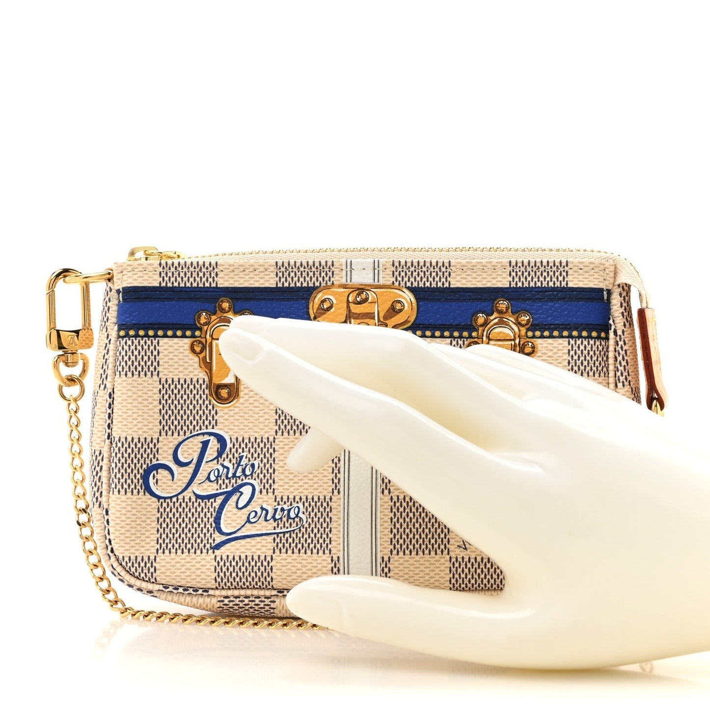 Louis Vuitton Damier Azur Summer Trunks Porto Cervo Mini Pochette Accessories
