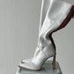 FENDI Glossy Neoprene FFrame Boots - FULL SET