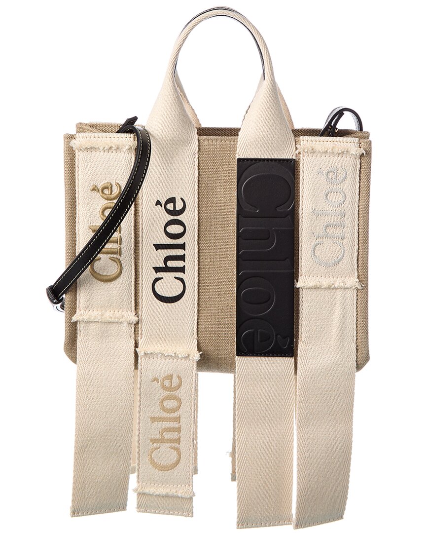 CHL - CC o? Woody Small Canvas & Leather Tote