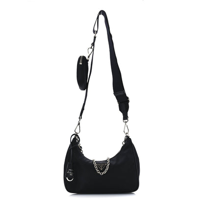 Prada Nylon Re-Edition 2005 Shoulder Bag Black