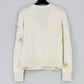 CHANEL Lion Embellieshed Cream Size US 6 Sweater