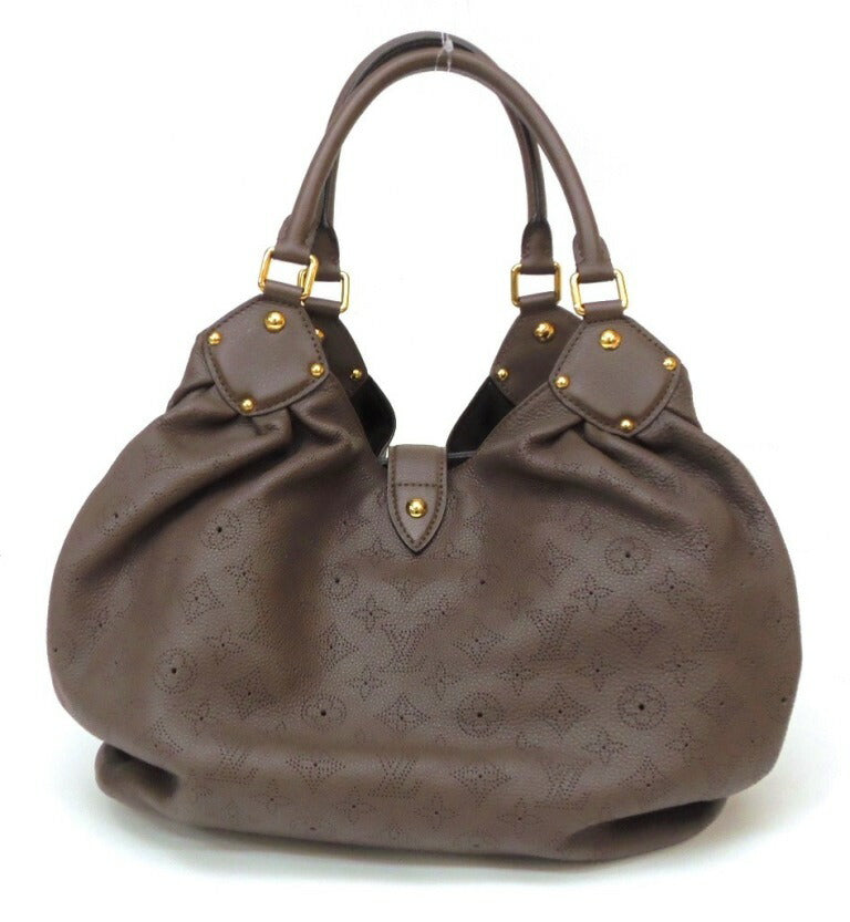 Louis Vuitton Shoulder Bag Mahina L Monogram Glyperl Brown