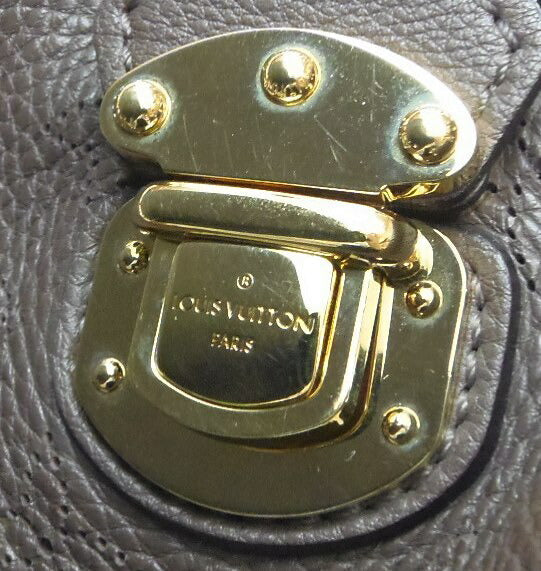 Louis Vuitton Shoulder Bag Mahina L Monogram Glyperl Brown