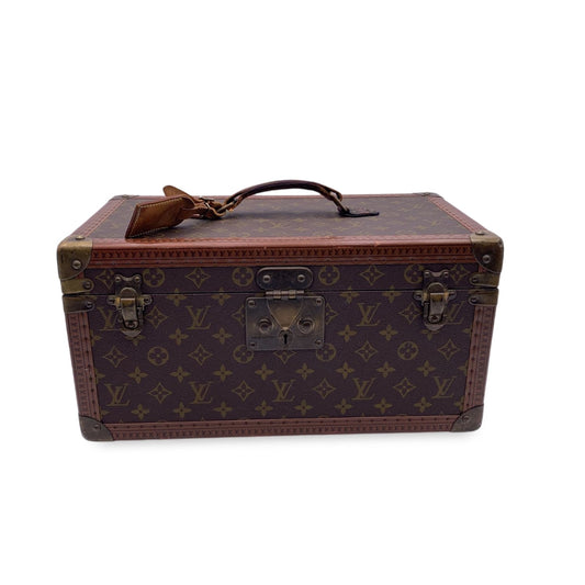 LOUIS VUITTON   Monogram Train Case Boite Bouteille Et Glace
