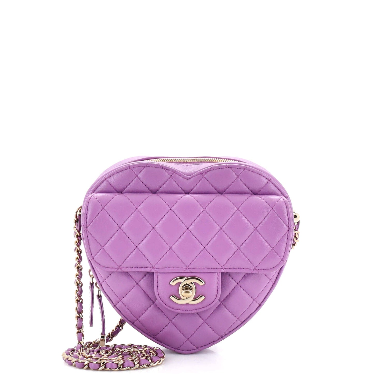 CHANEL CC in Love Heart Bag Quilted Lambskin