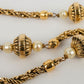 Collier doré Chanel 1984