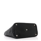 Amelia Calfskin Quilted Large Cambon Tote Black