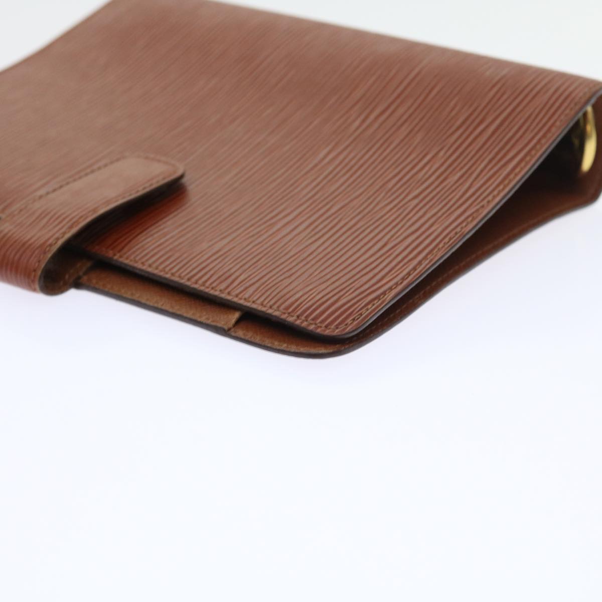 LOUIS VUITTON Epi Agenda MM Day Planner Cover Brown R20043 LV Auth 54212