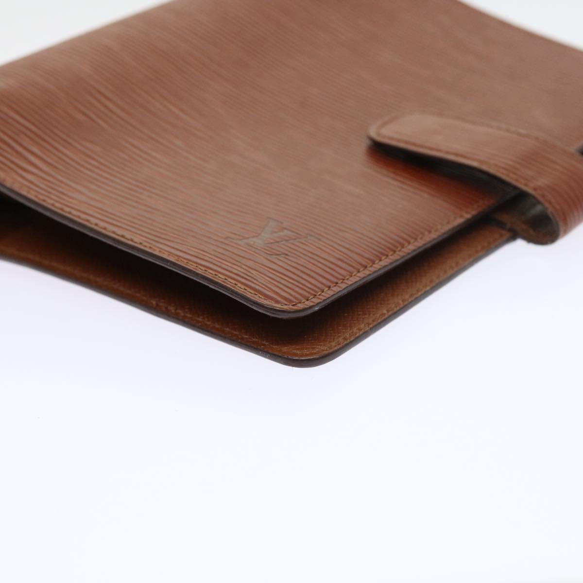 LOUIS VUITTON Epi Agenda MM Day Planner Cover Brown R20043 LV Auth 54212