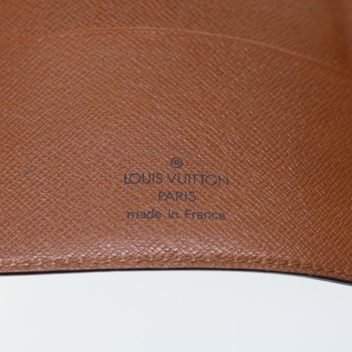 LOUIS VUITTON Epi Agenda MM Day Planner Cover Brown R20043 LV Auth 54212
