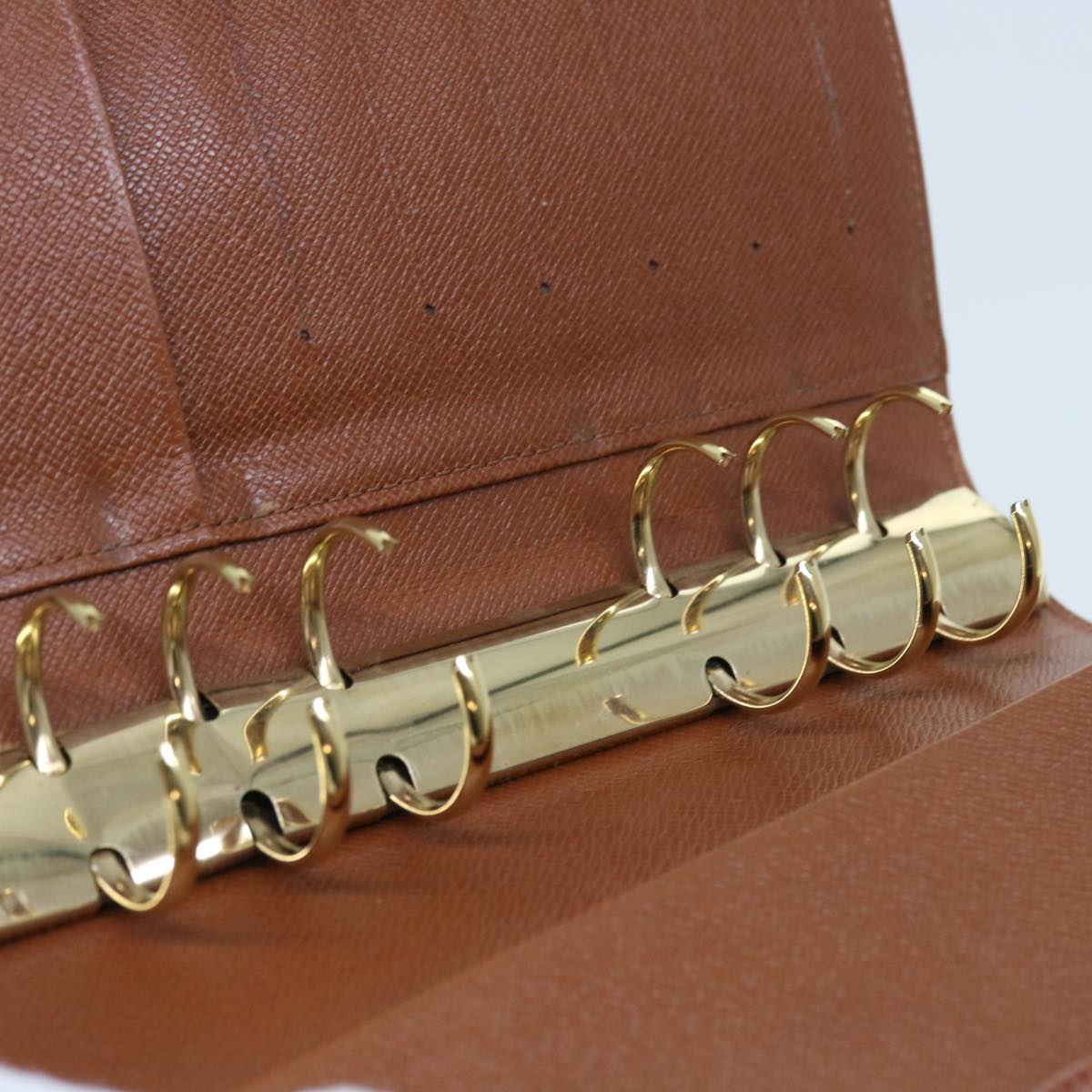 LOUIS VUITTON Epi Agenda MM Day Planner Cover Brown R20043 LV Auth 54212
