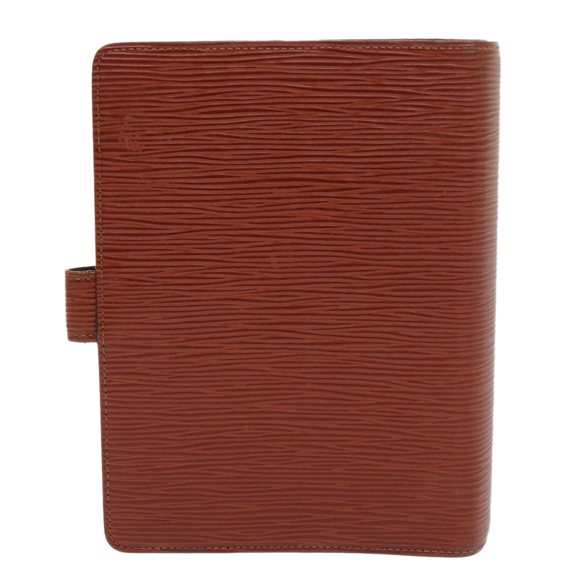 LOUIS VUITTON Epi Agenda MM Day Planner Cover Brown R20043 LV Auth 54212