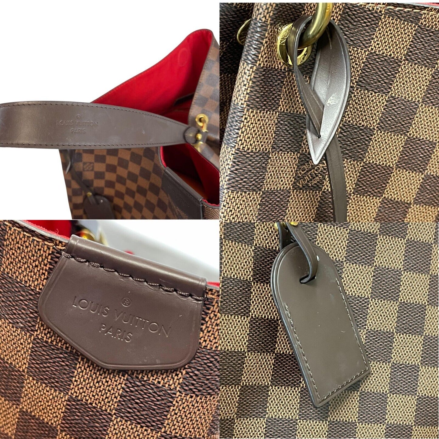 LOUIS VUITTON Very Good Graceful MM Damier Ebene Brown Handbag