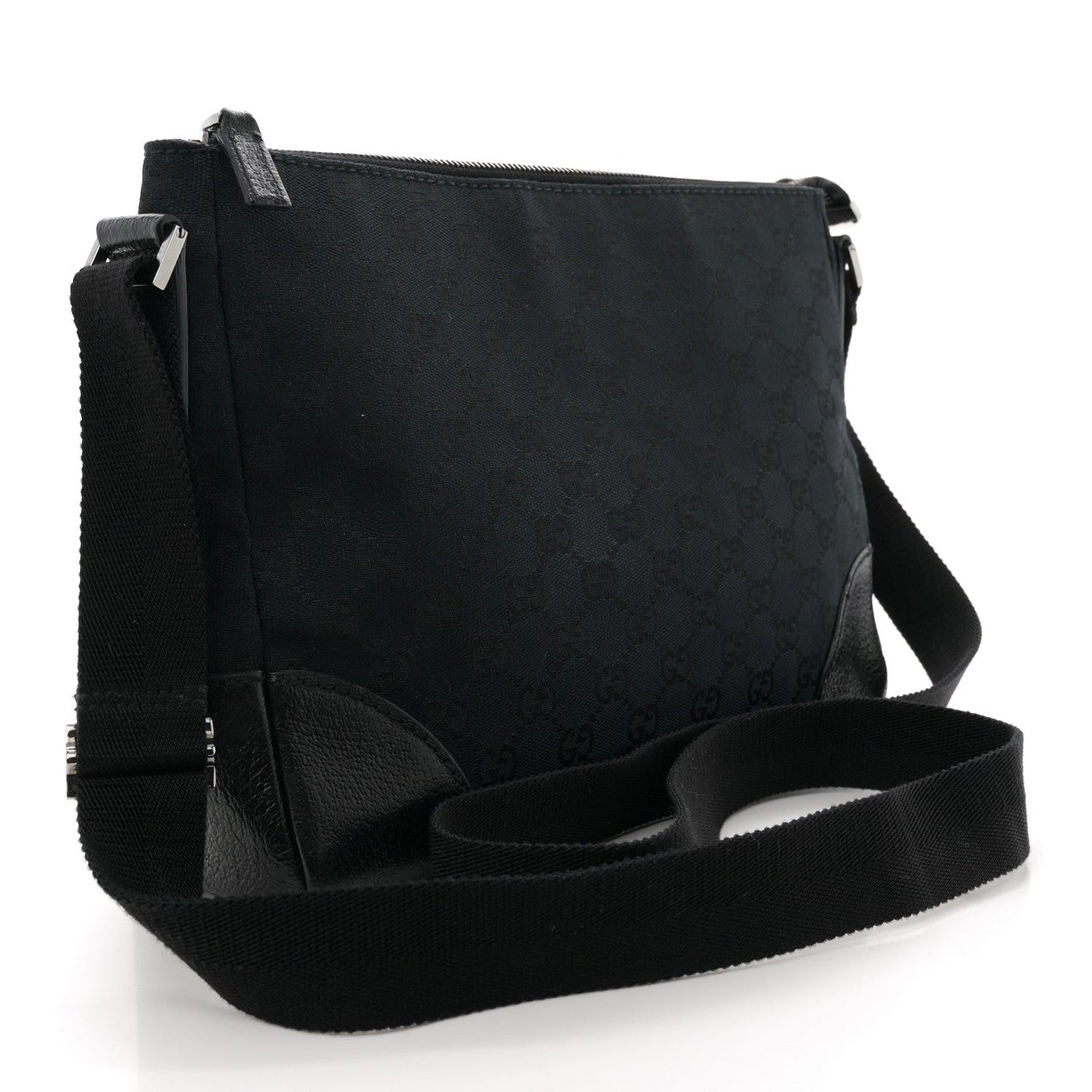 Amelia Monogram Joy Messenger Bag Black