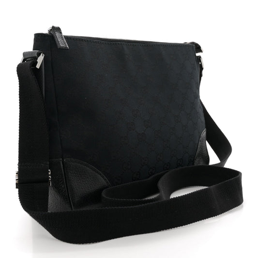 Amelia Monogram Joy Messenger Bag Black
