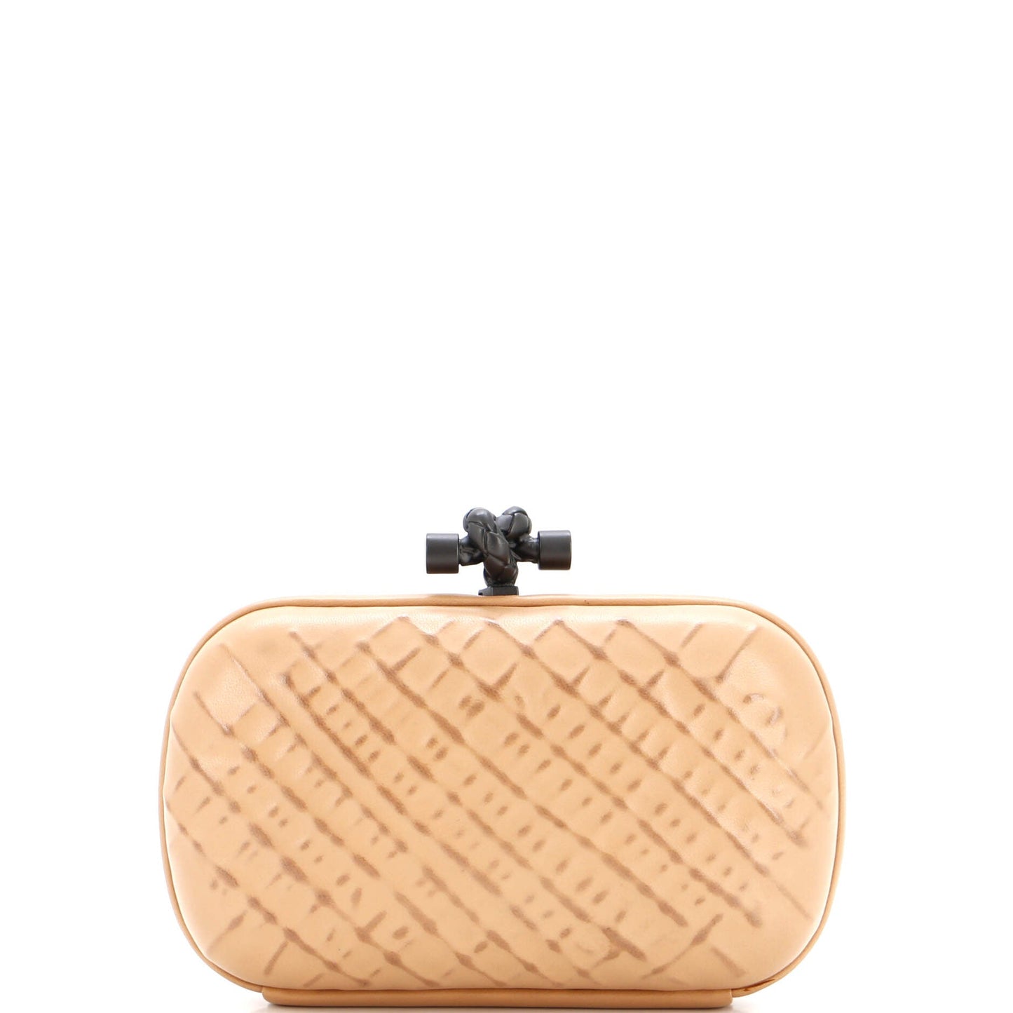 Box Knot Clutch Ricamo Rete Leather Small