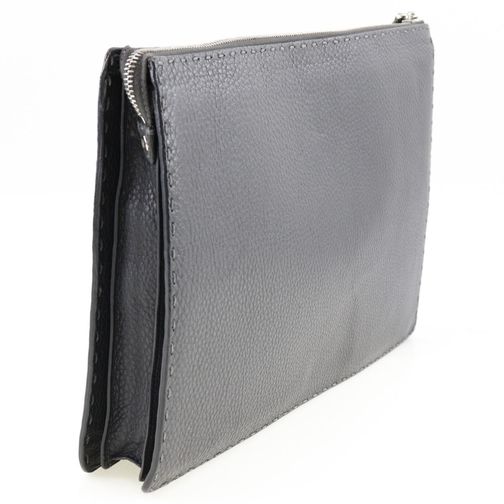 Fendi Selleria  Leather Clutch Bag