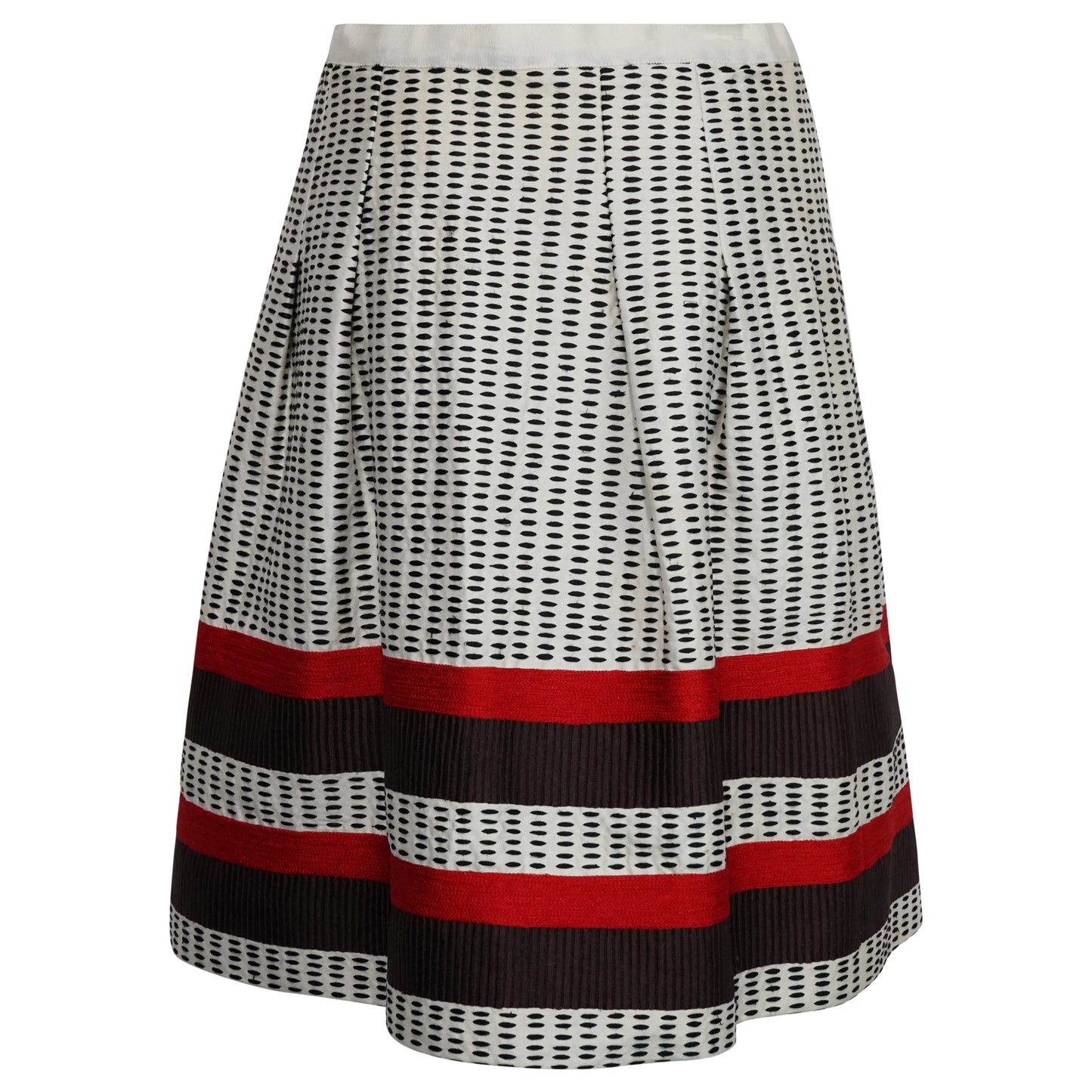 Barbara Walters' Oscar De La Renta Patterned Skirt