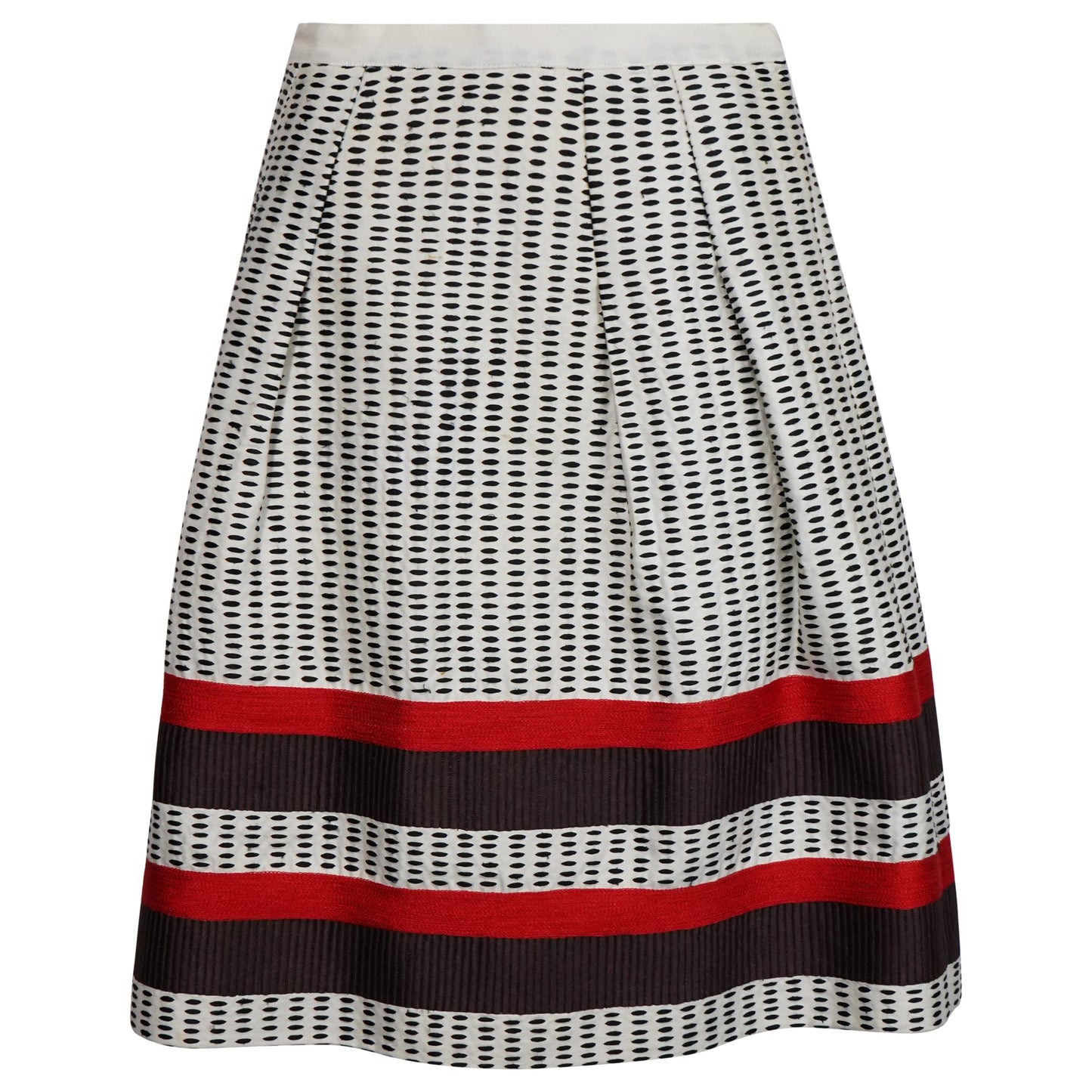 Barbara Walters' Oscar De La Renta Patterned Skirt