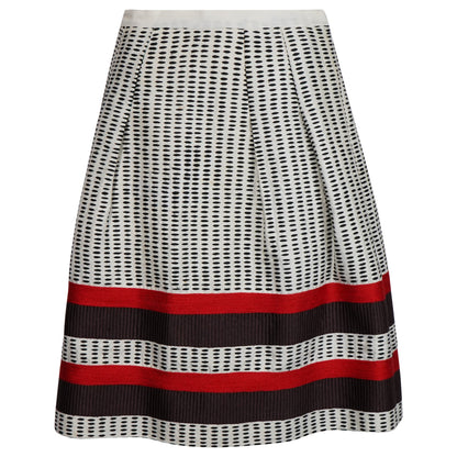 Barbara Walters' Oscar De La Renta Patterned Skirt