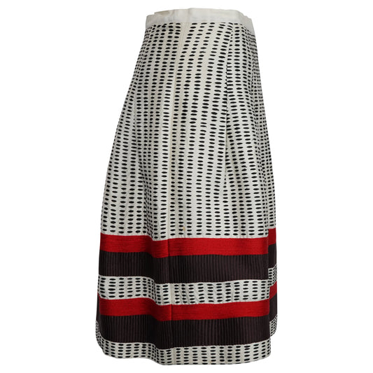 Barbara Walters' Oscar De La Renta Patterned Skirt