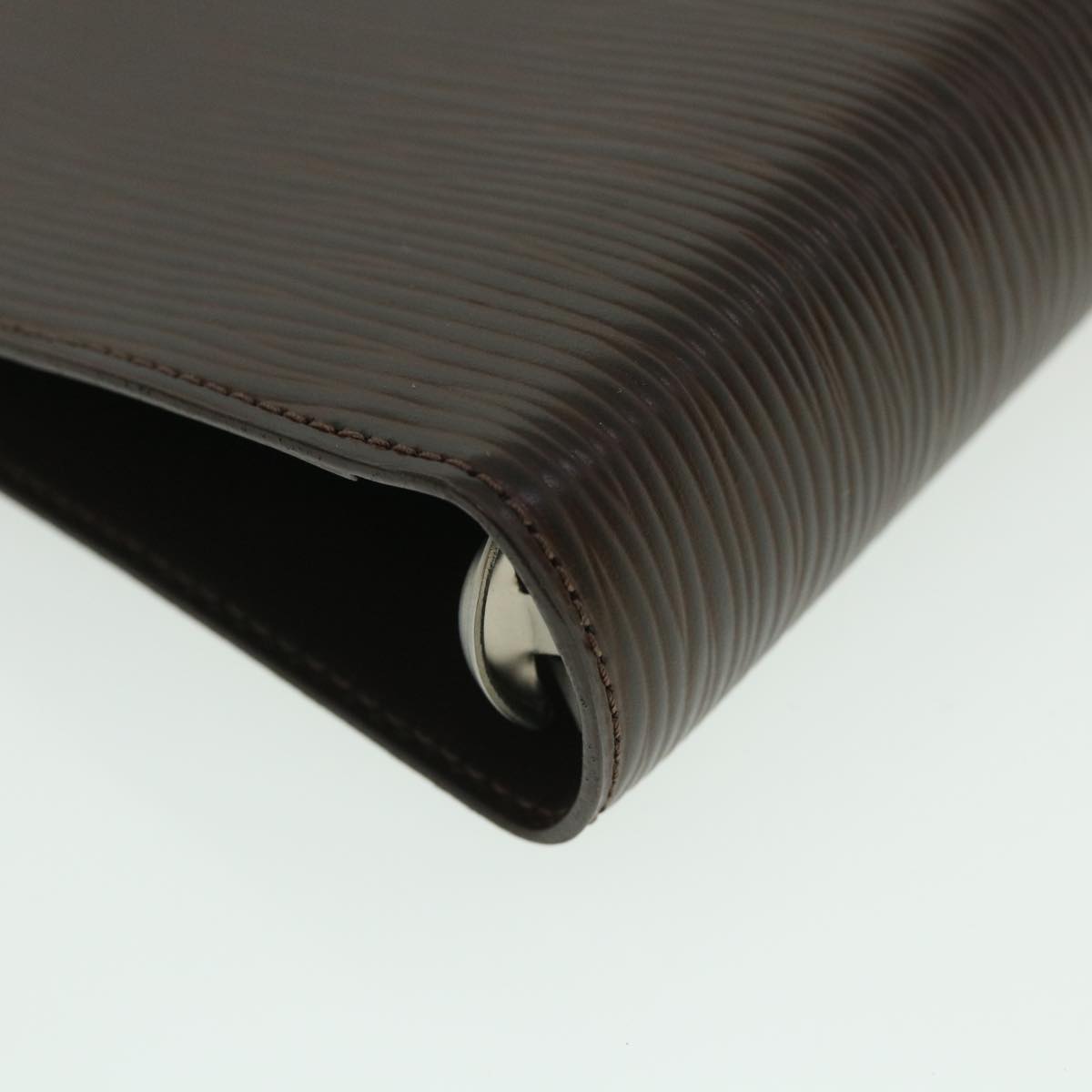 LOUIS VUITTON Epi Agenda MM Day Planner Cover Mocha R2004D LV Auth 55090