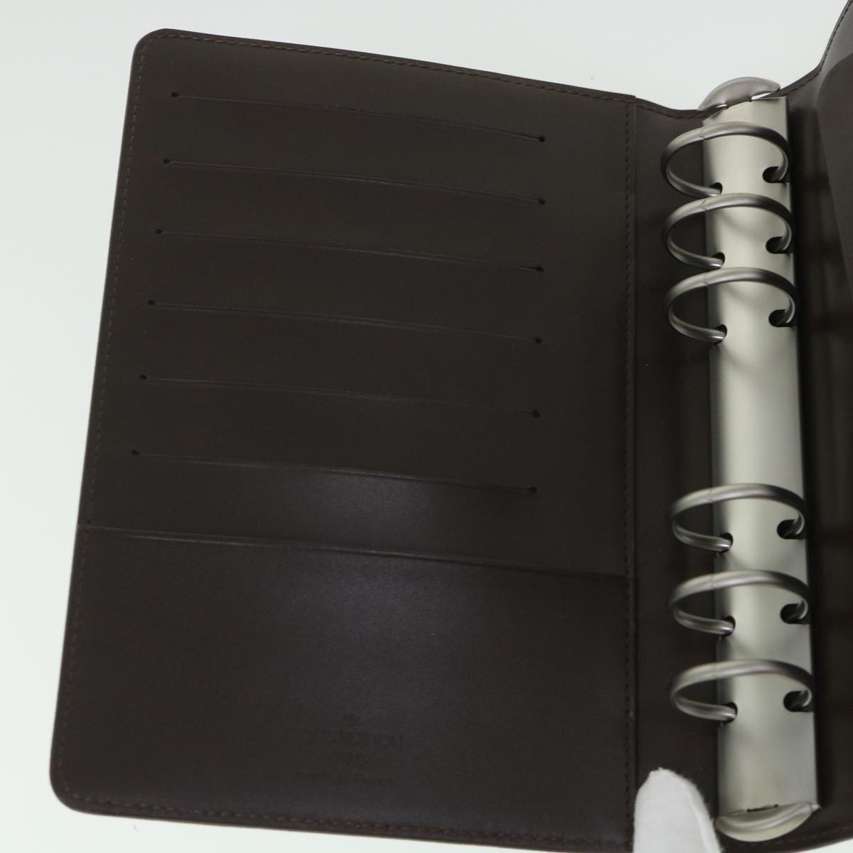 LOUIS VUITTON Epi Agenda MM Day Planner Cover Mocha R2004D LV Auth 55090