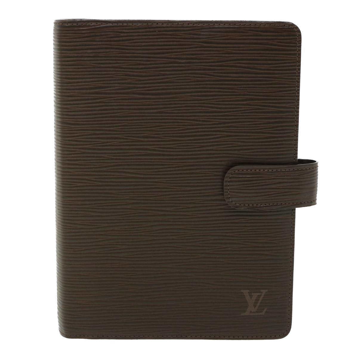 LOUIS VUITTON Epi Agenda MM Day Planner Cover Mocha R2004D LV Auth 55090