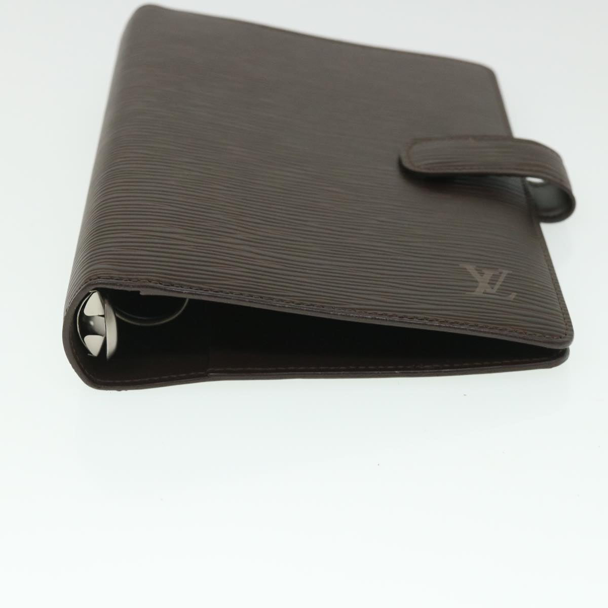 LOUIS VUITTON Epi Agenda MM Day Planner Cover Mocha R2004D LV Auth 55090