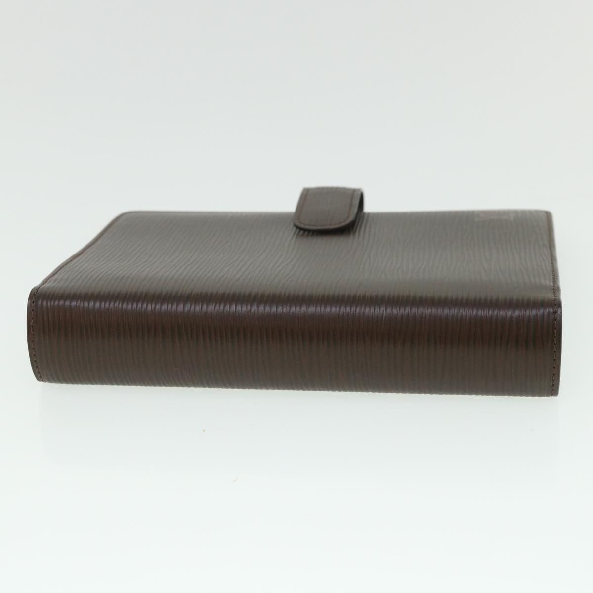 LOUIS VUITTON Epi Agenda MM Day Planner Cover Mocha R2004D LV Auth 55090