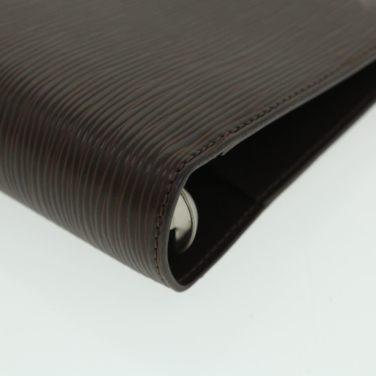 LOUIS VUITTON Epi Agenda MM Day Planner Cover Mocha R2004D LV Auth 55090