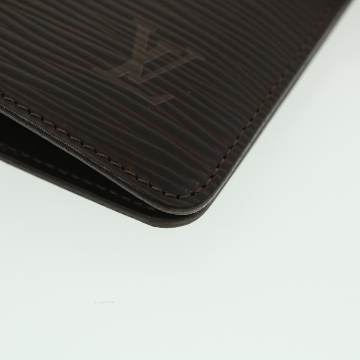 LOUIS VUITTON Epi Agenda MM Day Planner Cover Mocha R2004D LV Auth 55090
