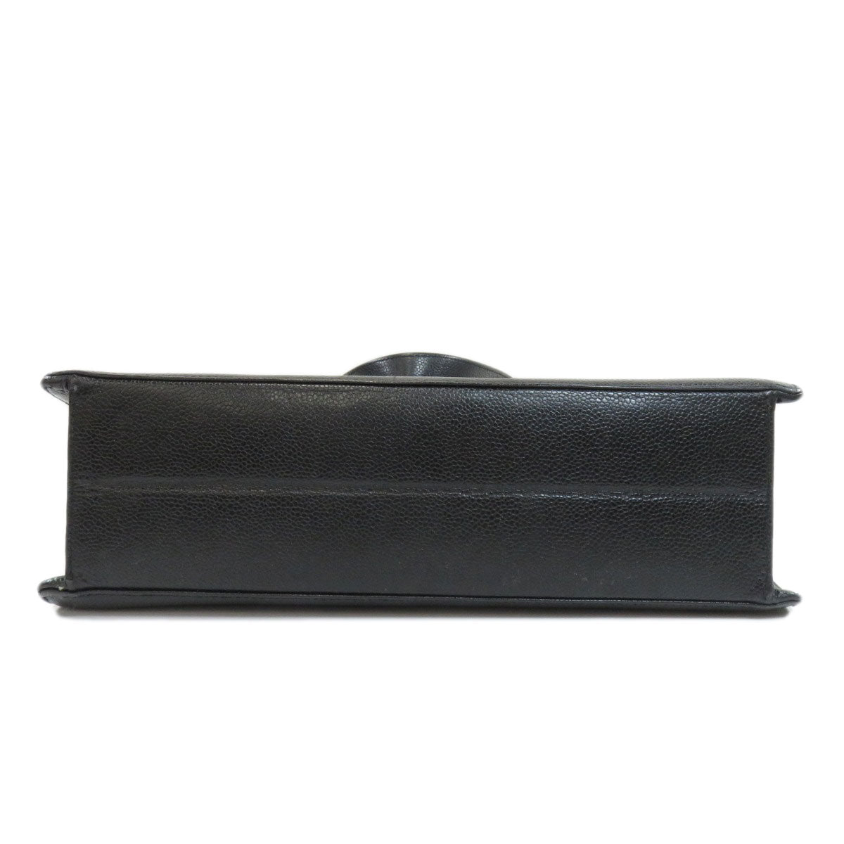 Chanel Coco Mark Gold Hardware Black Handbag Caviar Skin