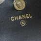 Chanel Airpods Case Silver Metal Fittings Accessory Calf