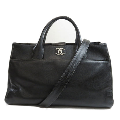 Chanel Coco Mark 2way Silver Metal Fittings Tote Bag