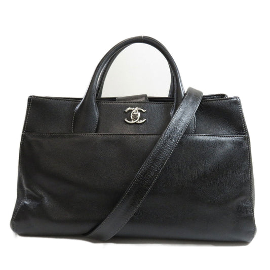 Chanel Coco Mark 2way Silver Metal Fittings Tote Bag