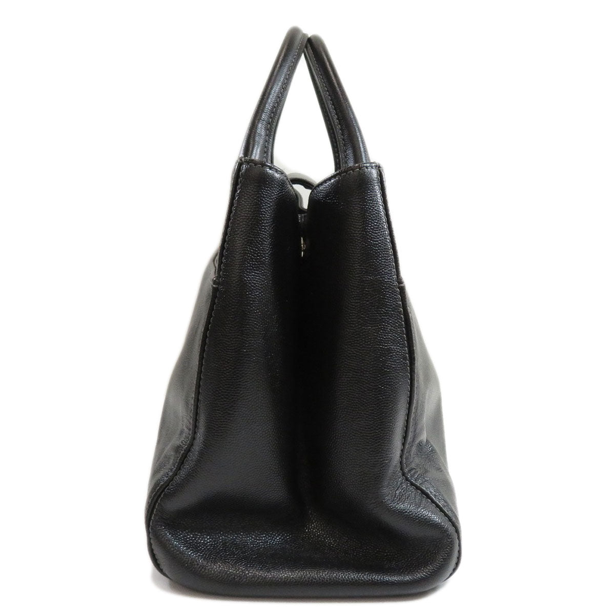 Chanel Coco Mark 2way Silver Metal Fittings Tote Bag