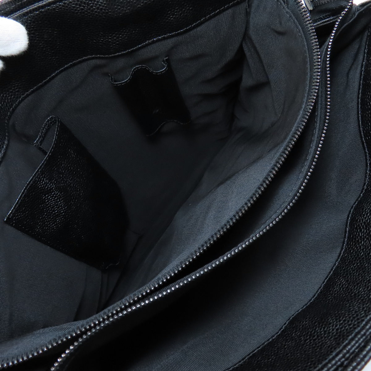 Chanel Cocomark Tote Bag Black Caviar Skin
